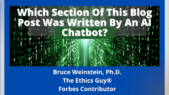 Which Section Of This Blog Post Was Written By An AI Chatbot?
