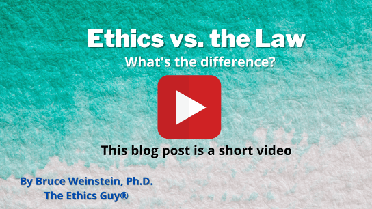 Ethics vs. the Law: What's the Difference?