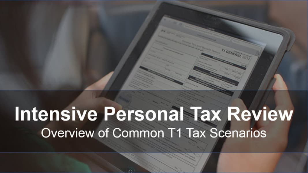 Intensive Personal Tax Preparation